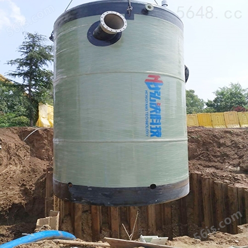 安徽一体化污水提升泵站玻璃钢预制泵站定制